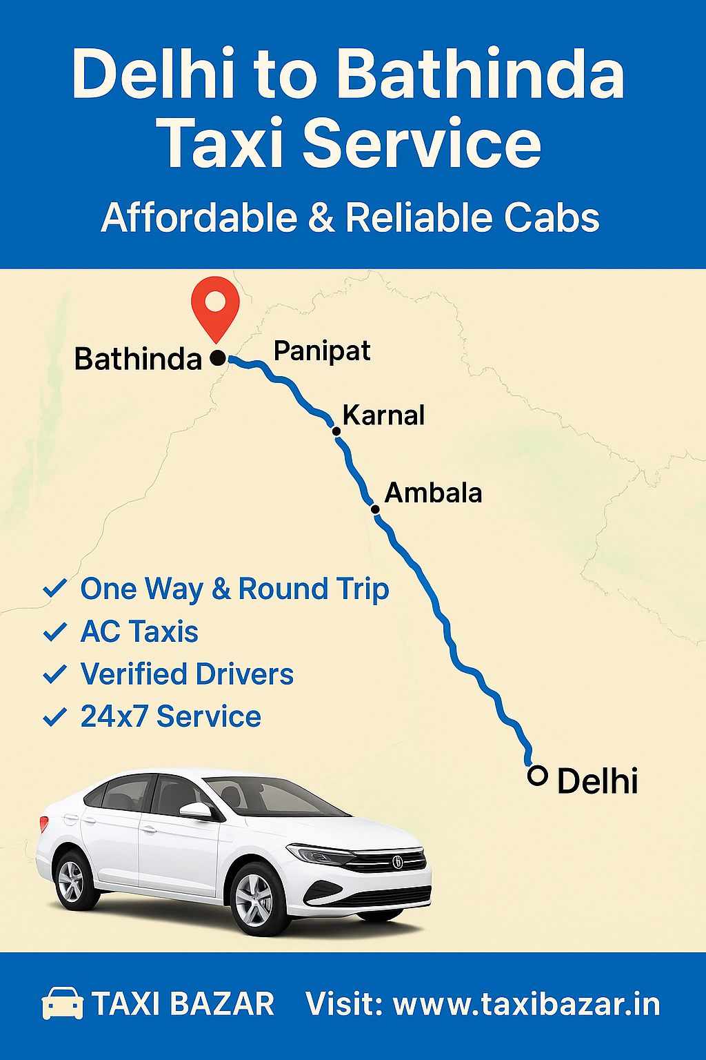 Delhi to bathinda 1